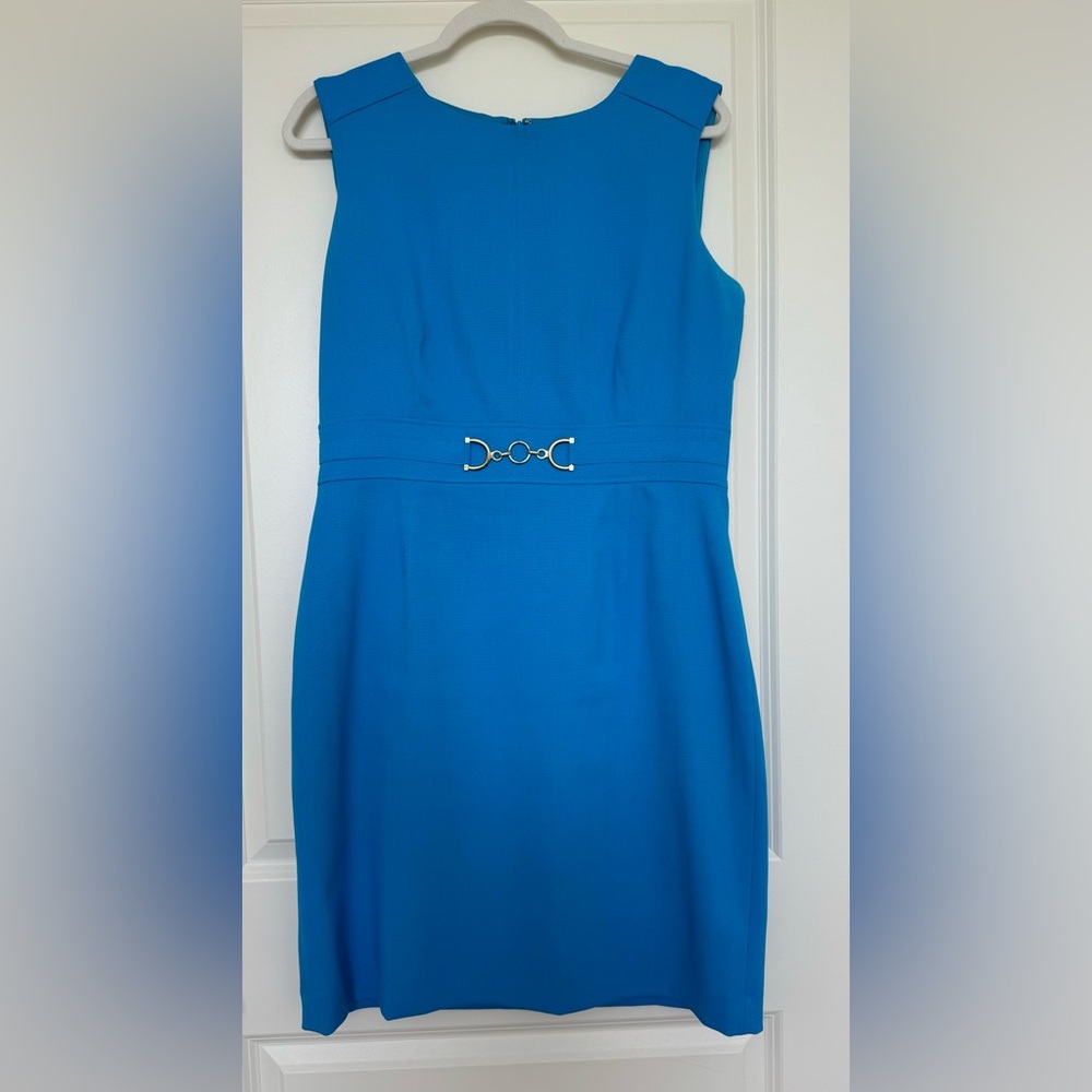 Tahari ASL Sheath Dress - Blue - 12